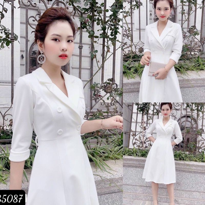 Váy suông hẹn hò dạo phố, siêu siêu cute, tay dài phong cách thời trang quyến rũ cho nữ - 85087 | BigBuy360 - bigbuy360.vn