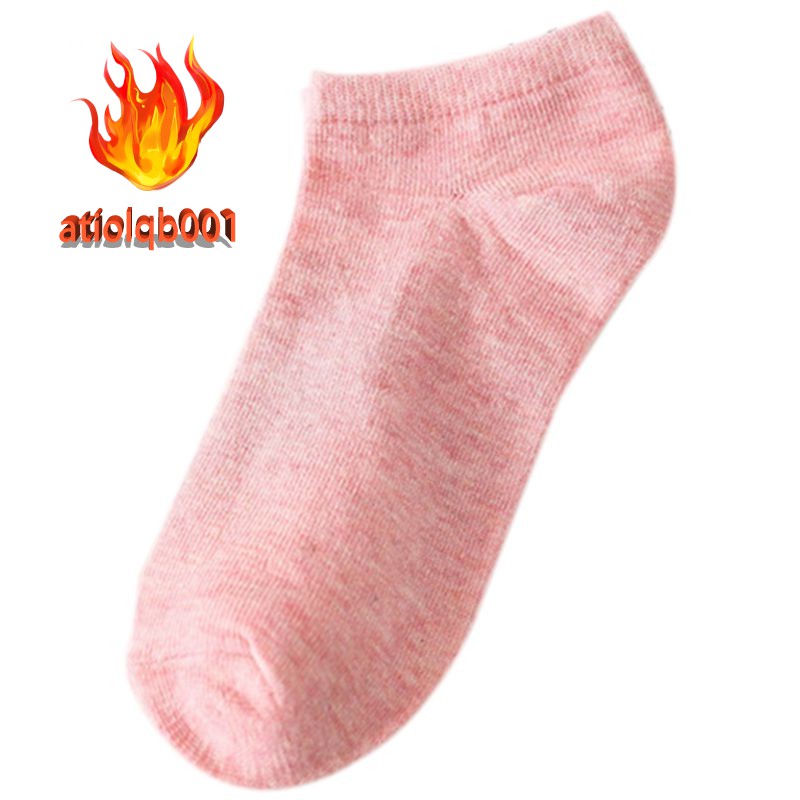Vớ cotton màu hồng nhạt cho nữ