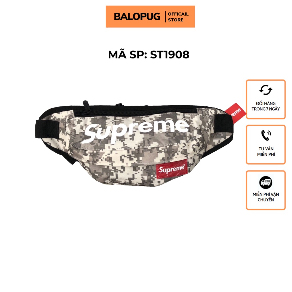 Túi bao tử, đeo chéo supreme ST1908 Rằn ri nâu pubg - 19981908 [ balopug ]