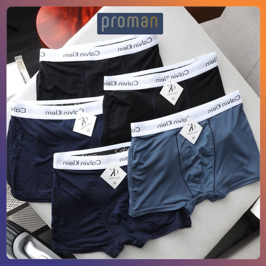 Quần lót nam thun lạnh cao cấp, Quần sịp nam thun lạnh Boxer C.K cao cấp giá rẻ SD01 (Che tên) - PROMAN