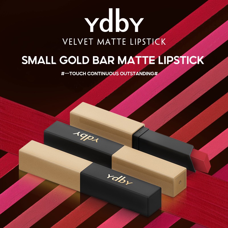 [Hàng mới về] Son Lì Dưỡng Ẩm Chống Nước Chống Mồ Hôi Lâu Trôi Thỏi Vàng Nhỏ | BigBuy360 - bigbuy360.vn