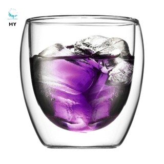 Ly Thủy Tinh Uống Cà Phê / Sữa / Nước Ép 2 Lớp