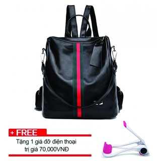Balo cặp sách đi học đi chơi màu đen đơn giản sàng điệu