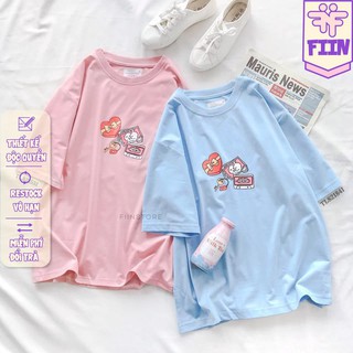 Áo thun tay lỡ Hộp quà Hồng/ Xanh dương - MADE BY FIIN