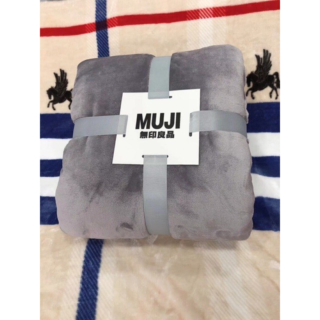 Chăn lông muji tuyết nhung cao cấp mềm mịn xuất hàn