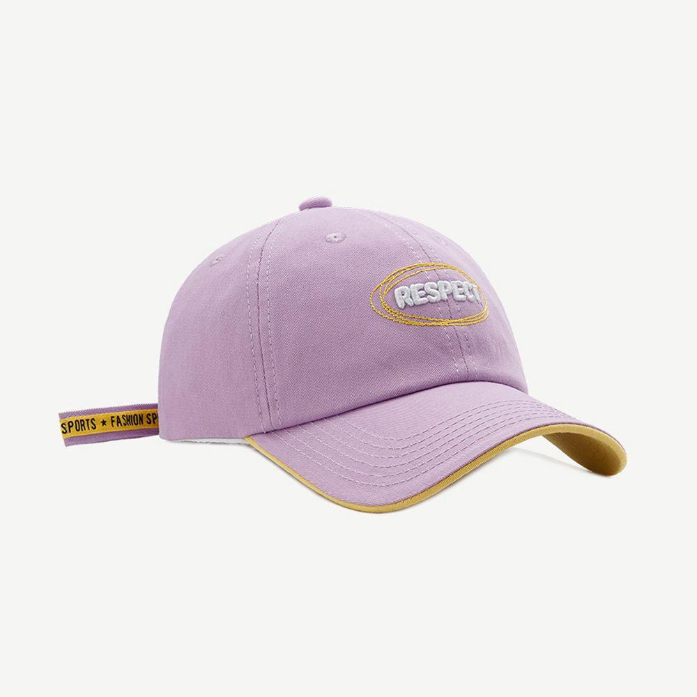 Mũ Lưỡi Trai Màu Sắc Đơn Giản Thêu Chữ WMES15H Phong Cách Nhật Bản Thời Trang Cho Nữ