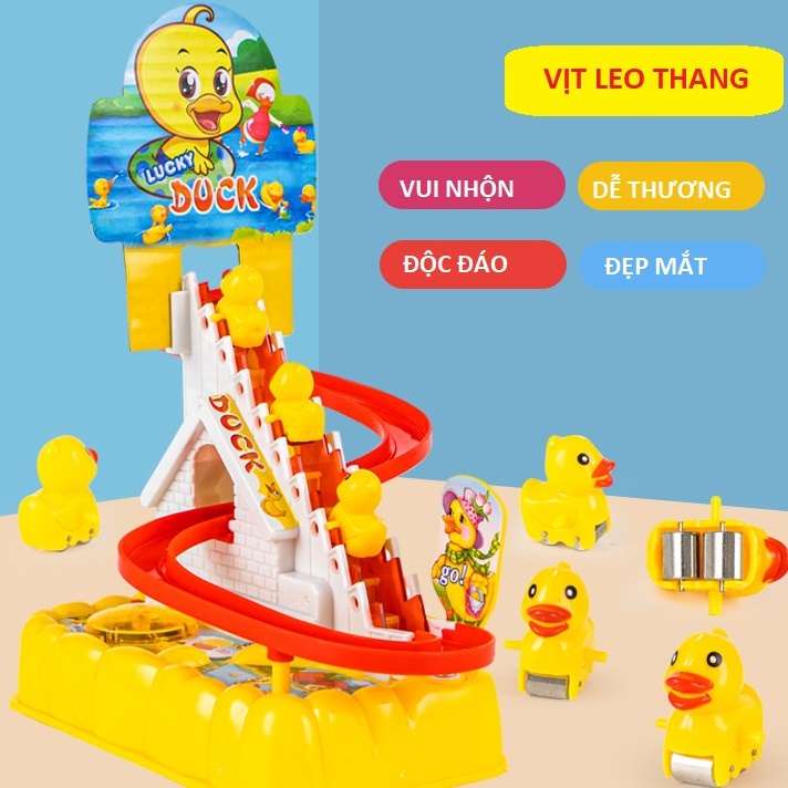 (Sỉ) Vịt Vàng Leo Thang,Đồ Chơi Vịt VÀNG Leo Thang: THANH CUỐN, CẦU TRƯỢT NHIỀU  TẦNG, CÓ ĐÈN CÓ NHẠC VUI NHỘN CHO BÉ