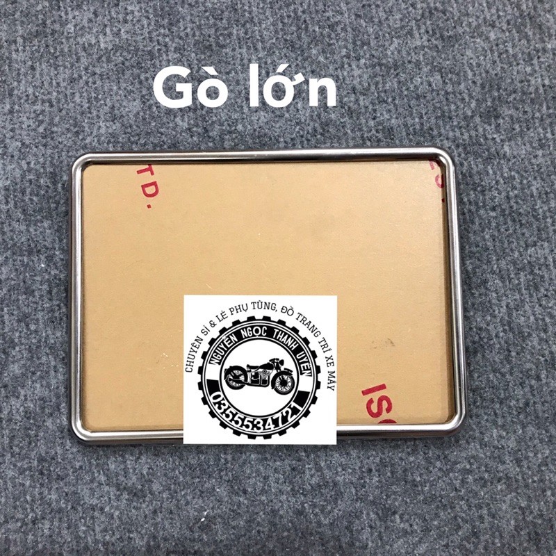 KHUNG BẢN SỐ XE MÁY INOX