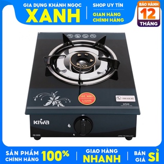Bếp gas đơn Kiwa KW-300G mới, tiết kiệm gas,mặt kính cường lực-BH 12 tháng