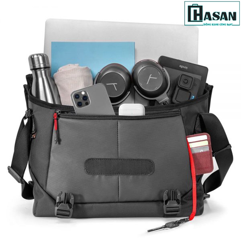 Túi đeo chéo chính hãng TOMTOC (USA) Premium Messenger Bag Commuting &amp; Travel - H52-E02 cho MacBook Pro 16 inch