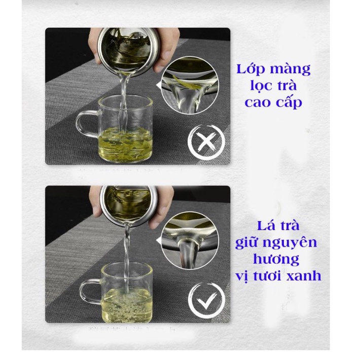 Bình Giữ Nhiệt, Bình Pha Trà Kiêm Giữ Nhiệt Đa Năng KAW 450ML Cao Cấp Bh Uy Tín Trên Toàn Quốc, Sale Sốc 50%