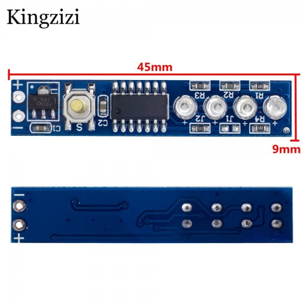 Bảng Hiển Thị Mức Độ Pin lithium 1s/2s/3s/4S Cho Pin 18650 lithium