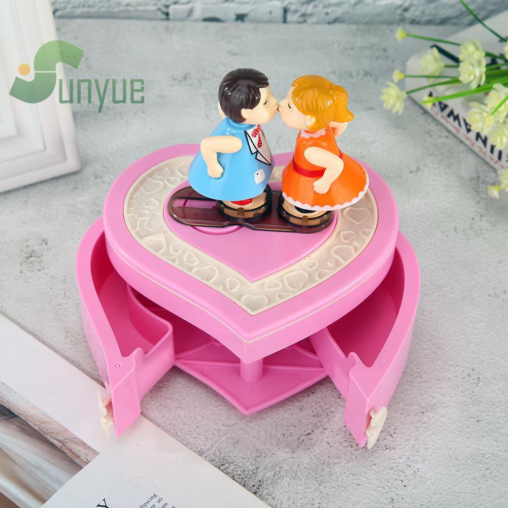 (Mới) Hộp Nhạc Xoay Phong Cách Retro Trang Trí Phòng Cưới / Valentine