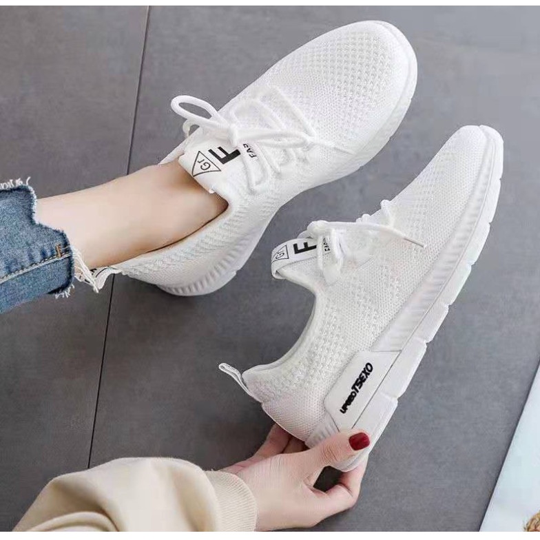 Giày Thể Thao Nữ Đế Viền Chữ Êm Chân Siêu Đẹp BA245