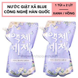 TÚI 2KG NƯỚC GIẶT HÀN QUỐC BLUE GIỮ MÀU QUẦN ÁO THƠM NHƯ HOA