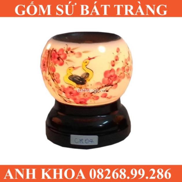 Đèn tinh dầu cỡ to - Gốm sứ Bát Tràng Anh Khoa