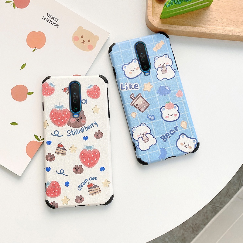 Ốp điện thoại lụa chống nước chống ẩm in hình hoạt hình dễ thương cho Redmi K30 K30Pro