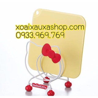 Khung sắt úp dĩa, thớt,... nhà bếp hello kitty hàng tem Sanrio Nhật sưu tầm dễ thương