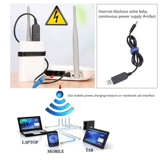 ⚡USB Barrel Male Connector Jack Power Cable Plug -1M (5V To DC 12V)