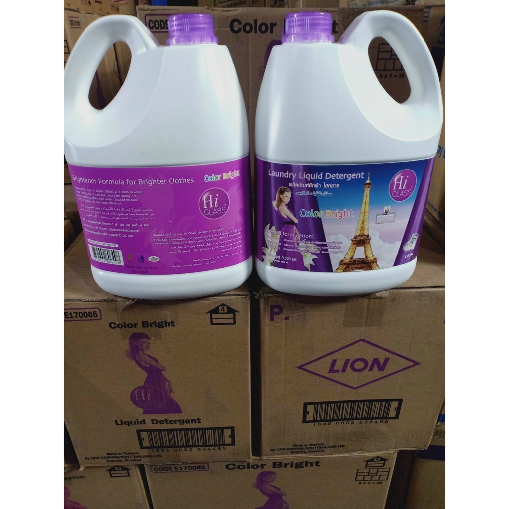 Nước giặt xả quần áo Hiclas Thái Lan can 3500ml