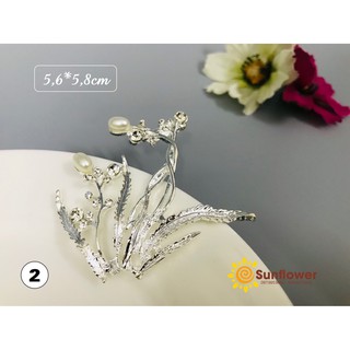 Cành lá mạ kim - đính đá 23
