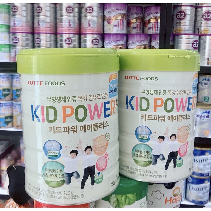 Sữa Kid Power A+ Hàn Quốc Tăng chiều cao và cân nặng lon 750g (date mới)