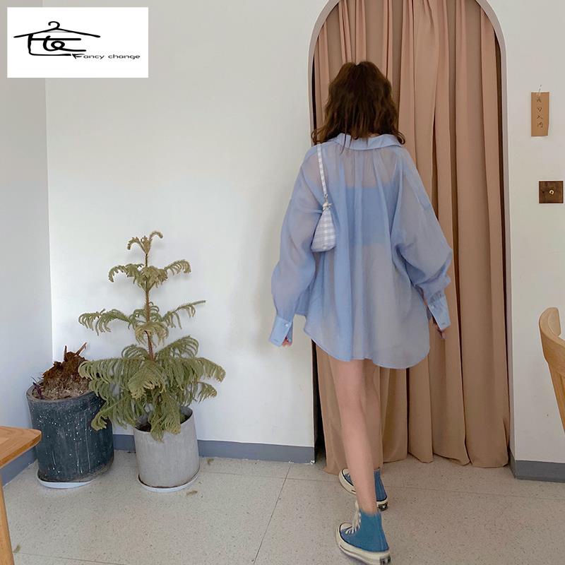 Hàng Có Sẵn Bán Chạy~Áo Sơ Mi Chiffon Bằng Lụa Băng Mỏng Phong Cách Cổ Tích Thời Trang Mùa Hè Dễ Phối Đồ Dành Cho Nữ 2022