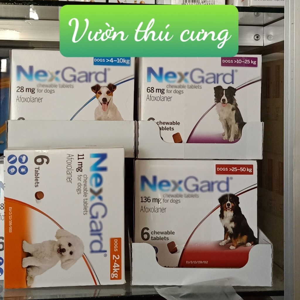 Nex,gard ( 1 viên ) Diệt Ve,Ghẻ Chó- Hàng Chính Hãng