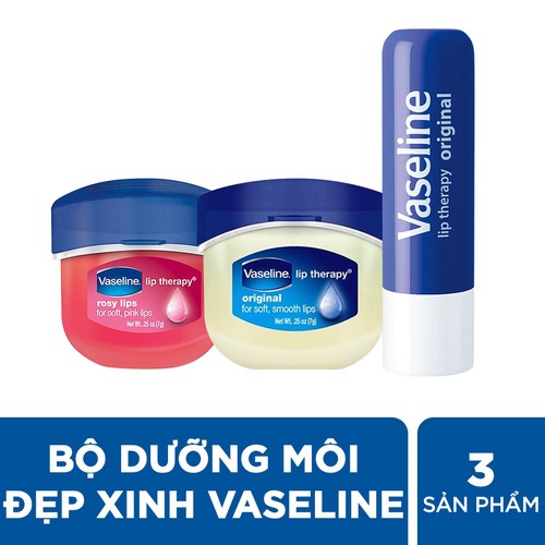 [Mã COSUI5 giảm 8% đơn 150K] Bộ dưỡng môi đẹp xinh Vaseline