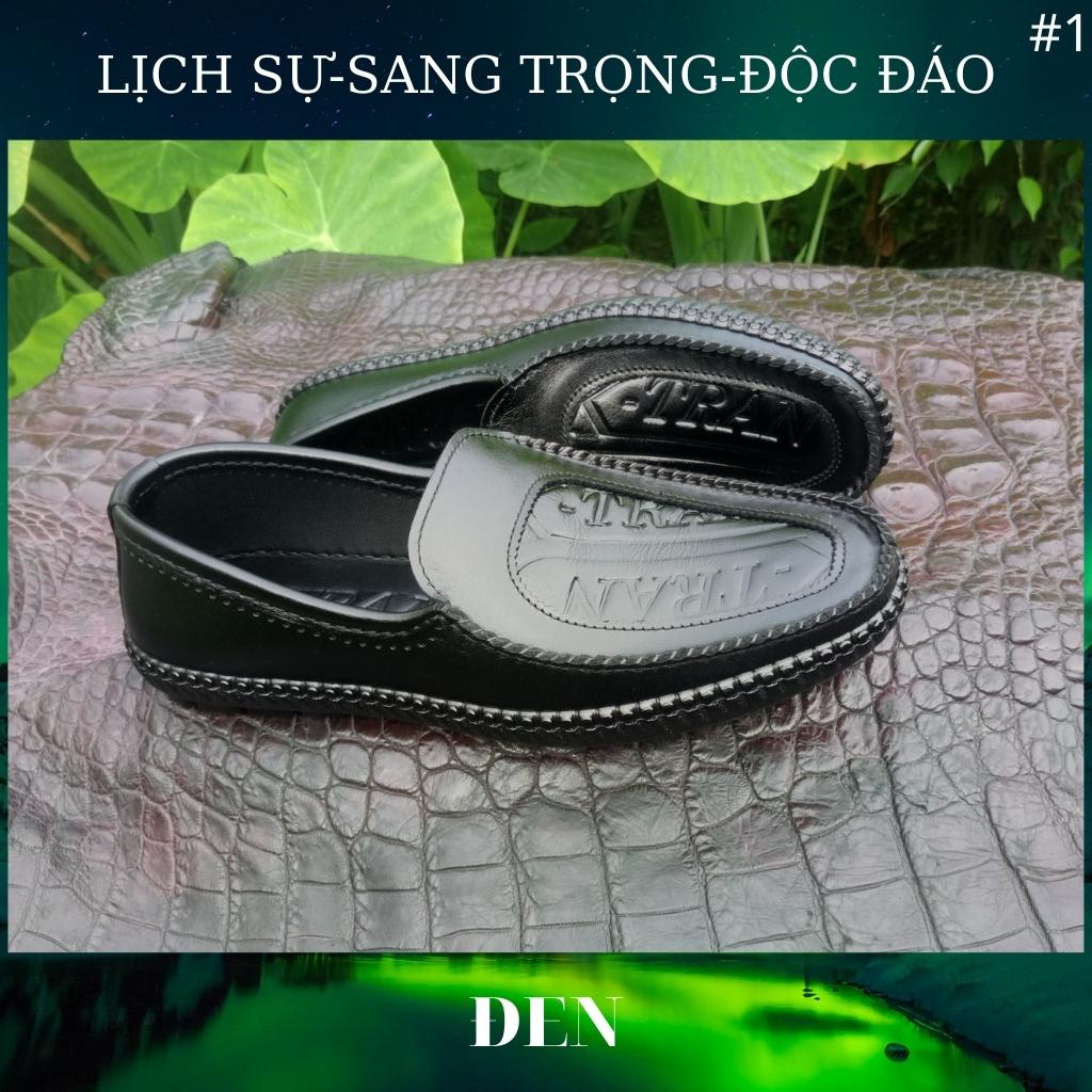 Giày lười nam,giày da nam mã K221 hàng thủ công tinh xảo cao cấp việt nam,chất liệu da bò với 3 màu đen,nâu mận,vàng bò.