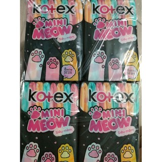 Kotex mini meow 8 miếng 24cm
