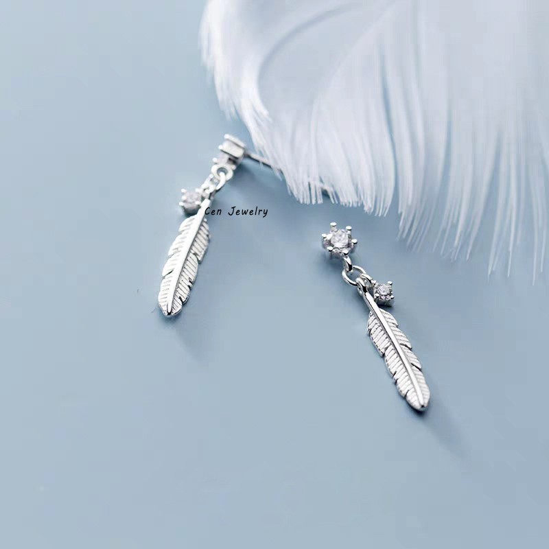 Bông Tai Lá Cen Silver Jewelry BT11