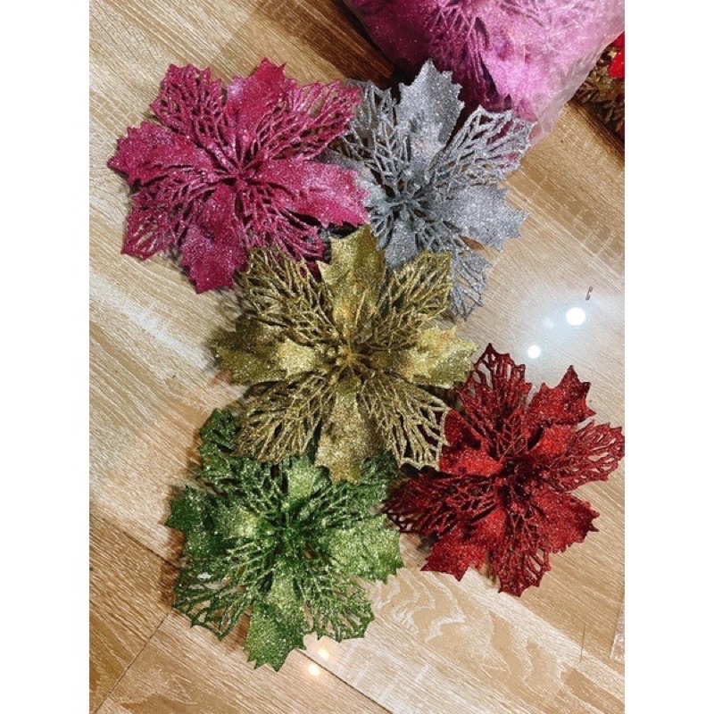 hoa trạng nguyên kép Kim Tuyến , trang trí Noel , làm oản tài lộc