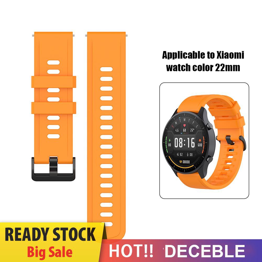 Deceble 22mm Silicone Band Strap for Xiaomi Mi Watch Color Replacement Bracelet