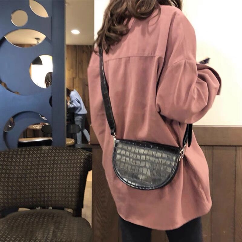 SUXI Áo Sơ Mi Dáng Rộng Màu Sắc Đơn Giản Phong Cách Hàn Quốc Thời Trang Mùa Thu Cho Nữ