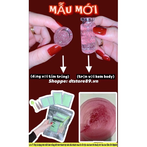 CHAI TINH CHẤT SERUM KIM CƯƠNG HỒNG LÀM TRẮNG DA BODY 10ML