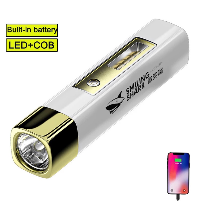 Đèn Pin LED Khẩn Cấp Siêu Sáng Chống Mưa/Khô Có Cổng Sạc USB