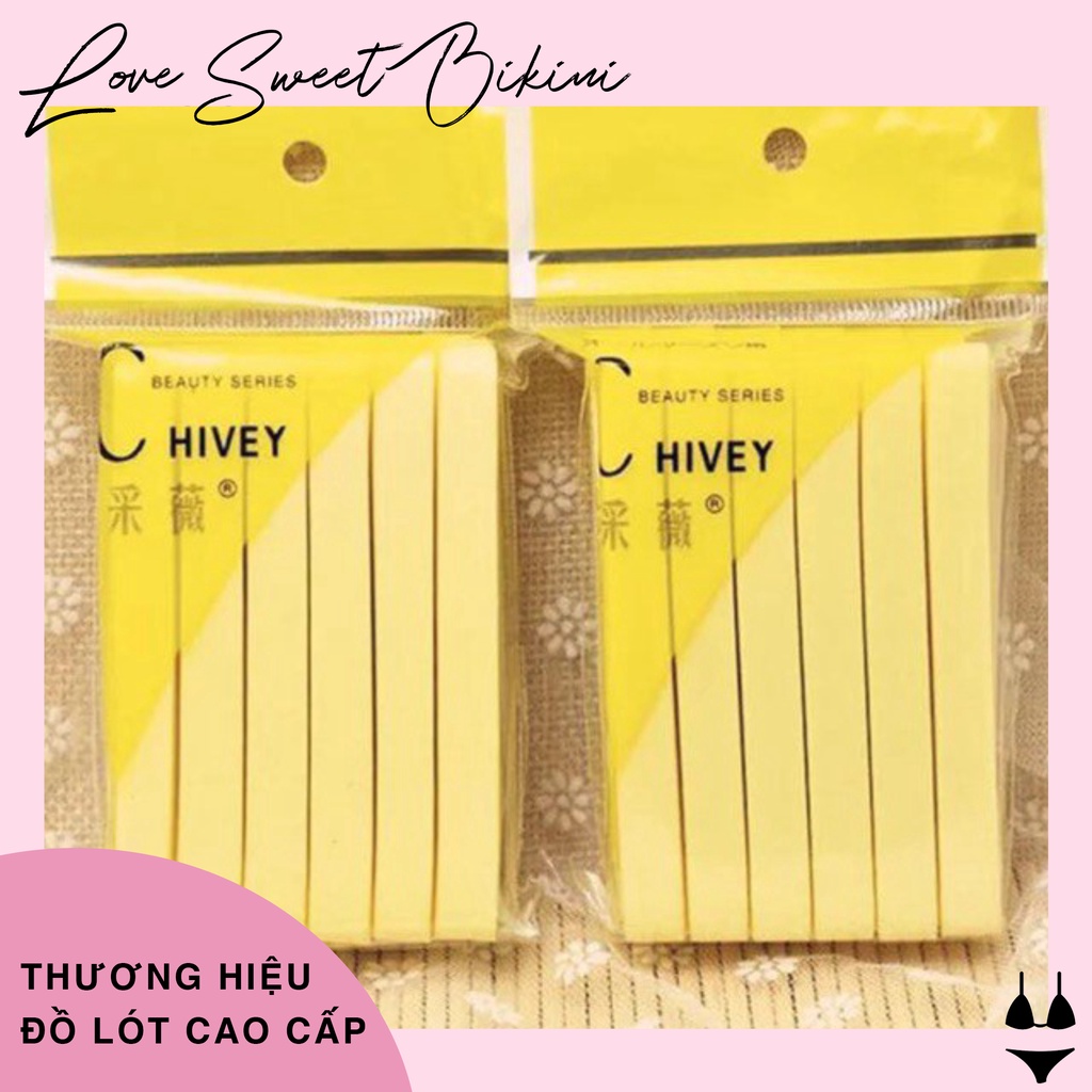 Bọt biển - Bông nở rửa mặt Chivey 12 miếng / Miếng mút rửa mặt bọt biển dạng nén ( Gói 12 thanh)