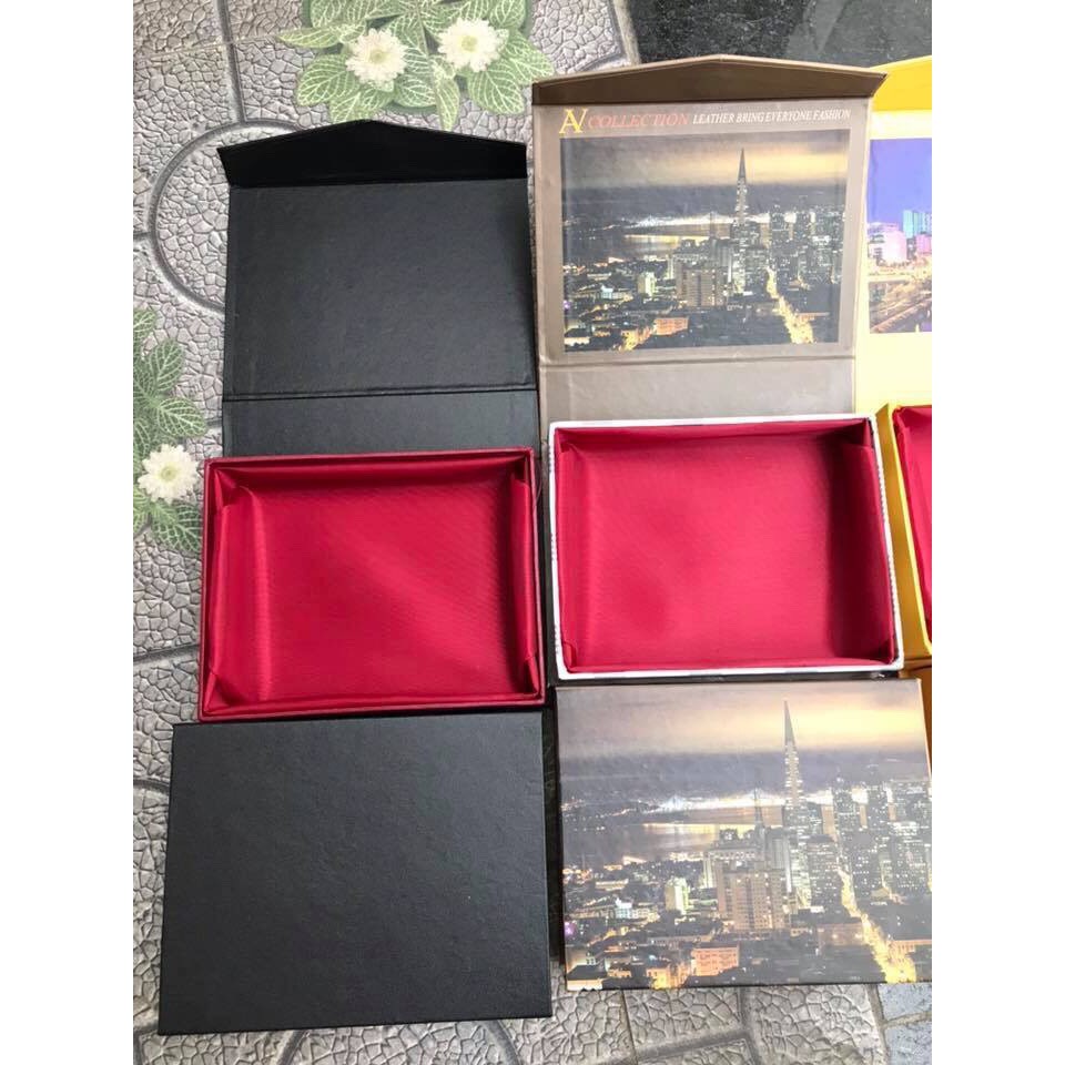 Hộp đựng ví nam - Hộp đựng bóp nam - Hộp hít nam châm đen