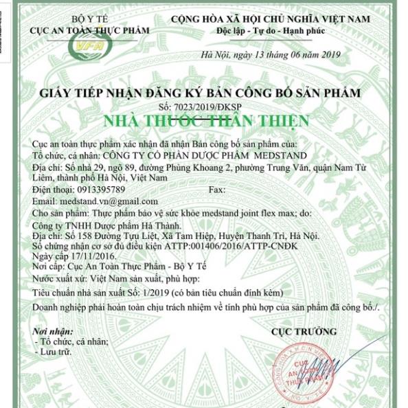 JOINT FLEX MAX - Hỗ trợ tăng cường dịch khớp, làm trơn ổ khớp, giúp khớp vận động linh hoạt (50 viên)