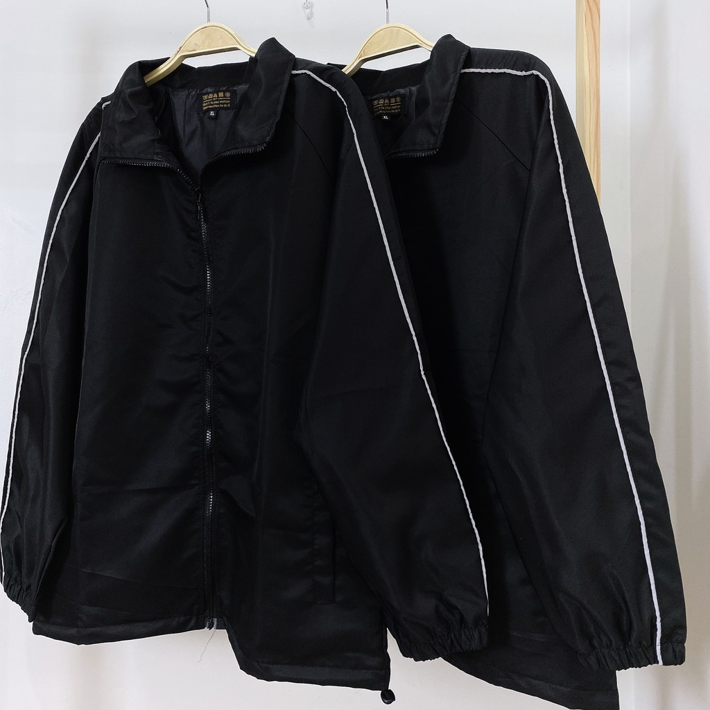 Jacket Áo khoác dù YAYSHOP 2 sọc Phản Quang chất dù 2 lớp trượt nước hình thật (form unisex)