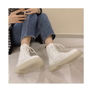 Boots/ Bốt cao cổ trắng Dr.Martens đế trong