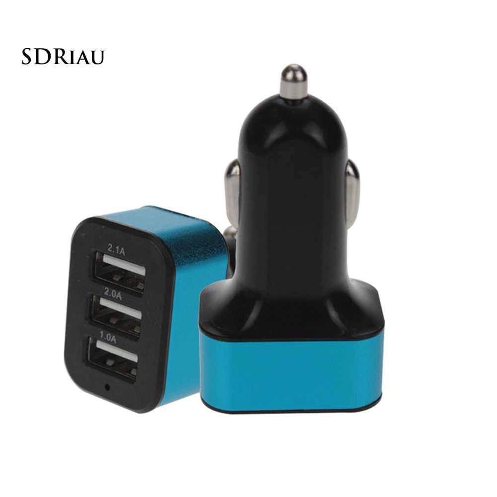 Ổ cắm sạc 3 cổng USB cho xe hơi 2.1A 2.0A 1.1A thiết kế cao cấp