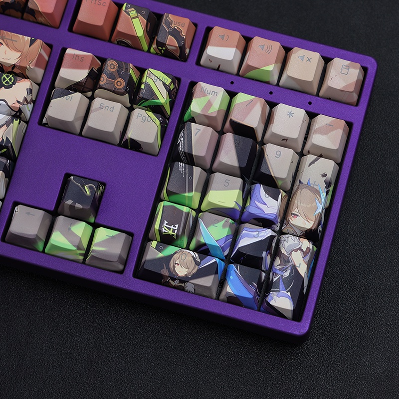 Rita Rossweisse Keycaps OEM Profile Honkai Impact 3 Anime PBT Dye Sub Bàn phím cơ RGB Keycap