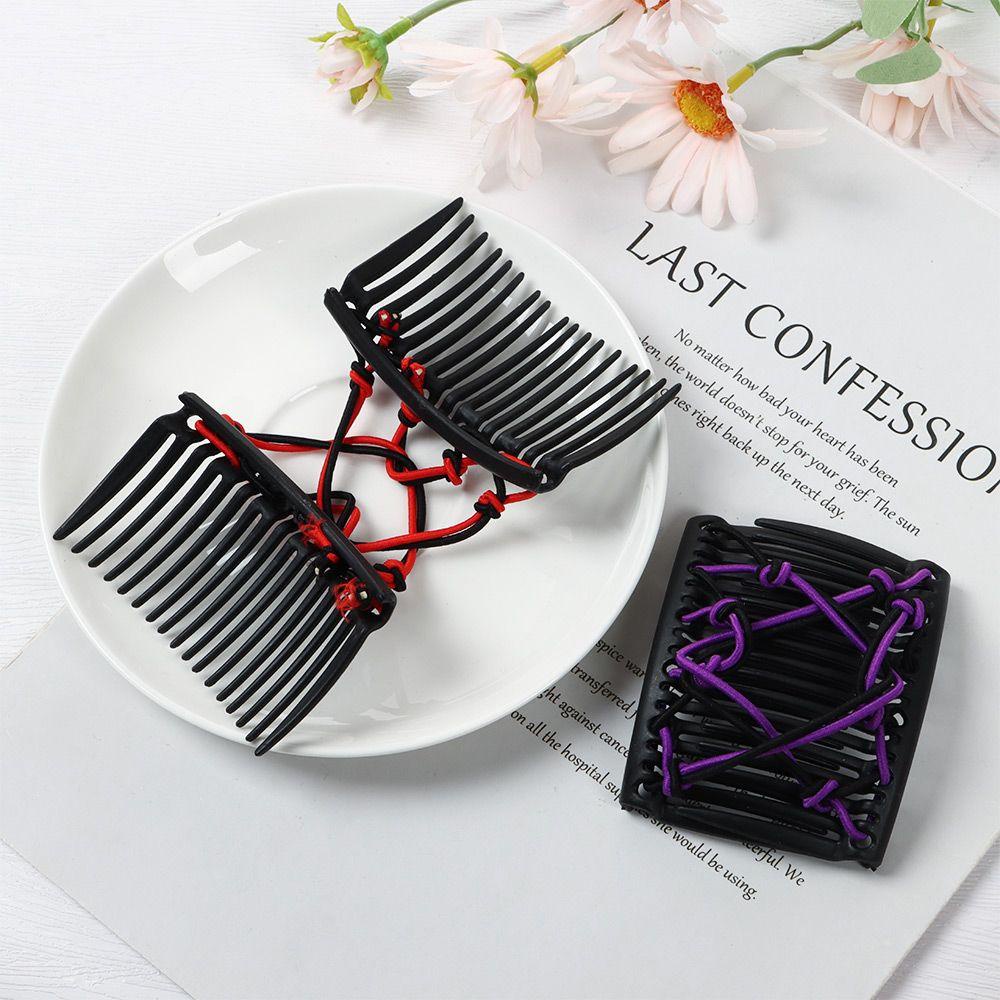 PISTA Lược Cài Tóc Màu Đen / Cà Phê Ma Thuật Cho Nữ