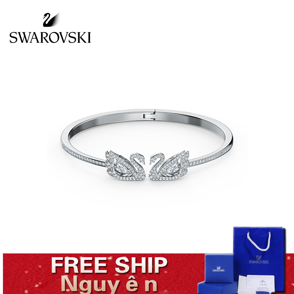 FREE SHIP VòngTay Nữ Swarovski DANCING SWAN Kỷ niệm 125 năm Khai mạc Bracelet Crystal FASHION cá tính Trang sức trang sức đeo THỜI TRANG