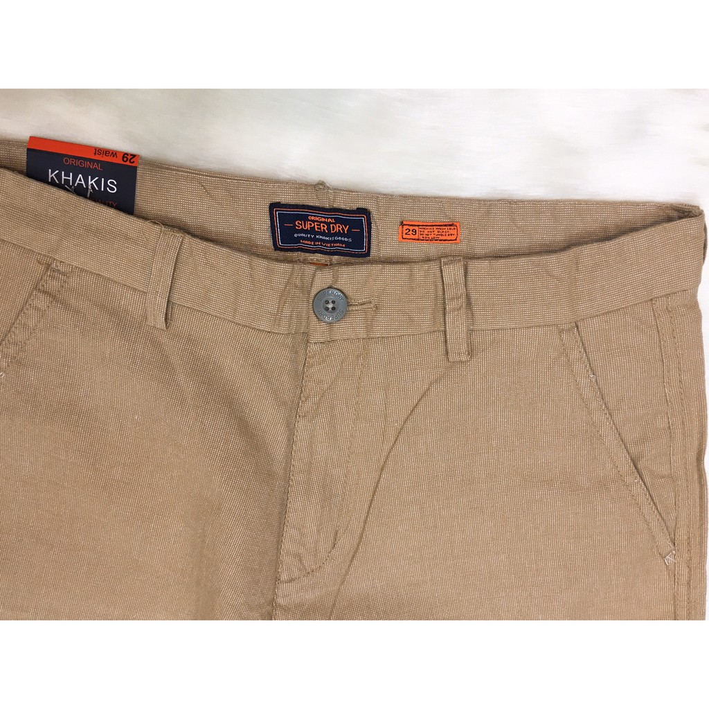 Quần short kaki nam SUPER DRY phiên bản 2019, hàng xuất dư đi bao đẹp
