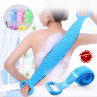 Dây tắm chà lưng silicon 2 mặt