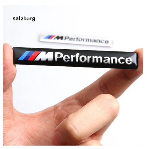 Miếng dán trang trí decal xe hơi ô tô hình logo chữ M performance bằng kim loại cho BMW Series 3 5 7 X1 X3 X5