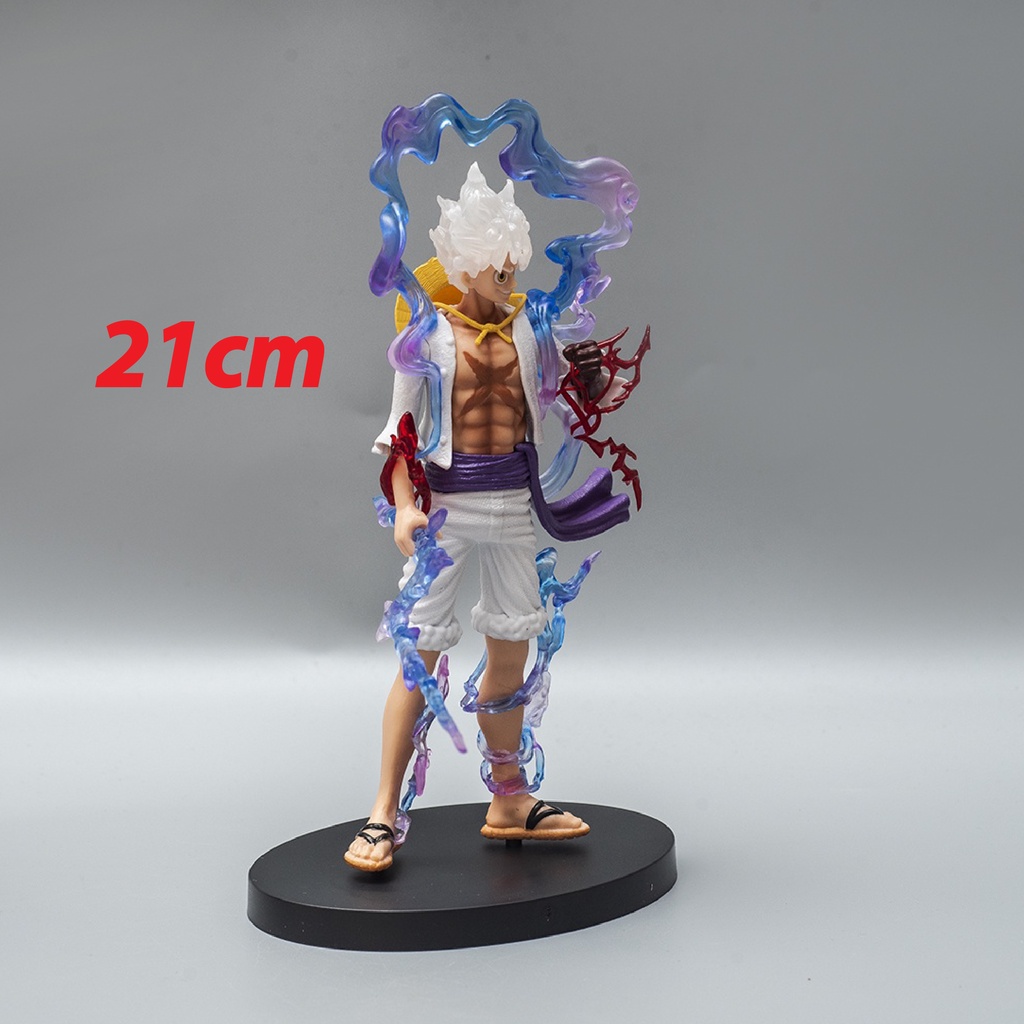 Mô hình One Piece Luffy Gear 5 Nika Sun God cao 21cm, figure one piece decor trang trí siêu đẹp, mô hình anime làm quà t
